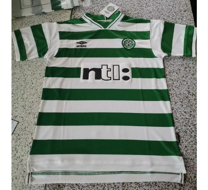 1999-2000 Celtic Retro Home Kit Soccer Jersey